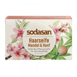 sodasan Sampon solid pentru par cu migdale si canepa ecologic 100g Sodasan (4019886190343)
