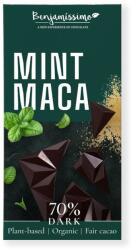 Bio Benjamin Ciocolata neagra 70% cu menta si maca, bio, 60g, Benjamissimo (3800236132240)