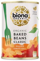 biona Fasole haricot in sos de rosii la conserva bio 400g Biona (5032722318632)