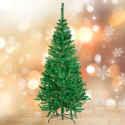  Brad artificial 210 cm, verde, PE/PVC, crengi dese, aspect natural, include suport (GLB_56483F)