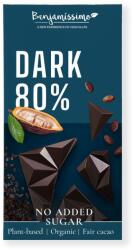 Bio Benjamin Ciocolata neagra 80%, bio, 60g, Benjamissimo (3800236132363)