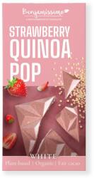 Bio Benjamin Ciocolata alba cu capsuni si quinoa, bio, 60g, Benjamissimo (3800236132295)