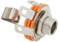  Priza Jack 6.3 mm Mono pentru Panou cu Comutator, Conector Audio Metalic (GLB_05132)