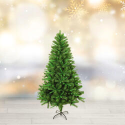  Brad artificial 150 cm, doua culori, verde inchis/deschis, PVC, suport metal, montare usoara (GLB_56485B)