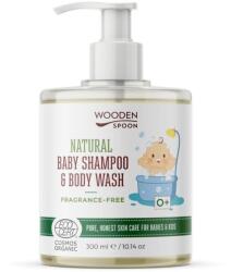 Wooden Spoon Sampon si gel de dus fara parfum pentru copii si bebelusi ecologic 300ml Wooden Spoon (3800232739757)