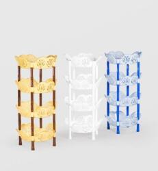 Sterk Etajera Plastic Sterk 4 Nivele Floare, 40x 40 X86, Diverse Culori (7505) Raft