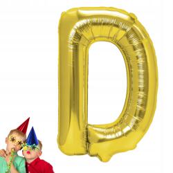  Fólia Léggömb arany D betű 40cm születésnapi party felirat készítéséhez