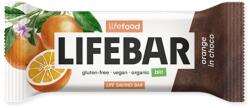 Lifefood Baton cu portocale invelit in ciocolata bio 40g Lifebar (8595657102457)