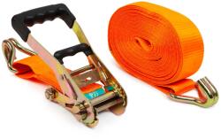 MNC Chinga ancorare cu clichet 6 m, 50 mm, 2500 kg, curea fixare marfa, ratchet strap (GLB_55707)