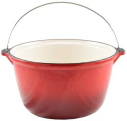 Perfect Home Ceaun din fonta emailata, culoare rosu, 5 litri, Perfect Home, 13253 (7688)