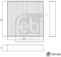 Febi Bilstein Filtru aer habitaclu / polen FEBI BILSTEIN 1007568 (1007568)