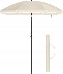 SONGMICS Strand Esernyő Ø Fi 160 CM Kerti UPF50+ Hordozható Nagy Erős Összecsukható (GPU60WTV1)