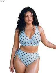 Shein Kétrészes Pöttyös Női Bikini XL