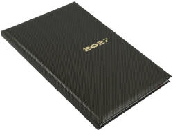 Realsystem Határidőnapló REALSYSTEM Carbon B/5 heti fehér lapos bronz 2027 (5611-82) - papir-bolt