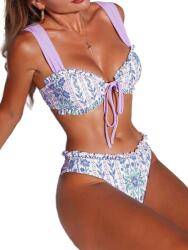 Shein Kétrészes Női Bikini Növényi Mintával M - allegro - 1 510 Ft