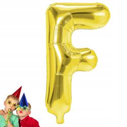  Fólia Léggömb arany F betű 40cm születésnapi party felirat készítéséhez