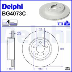 DELPHI Disc frana DELPHI BG4073C (BG4073C) - fixbox
