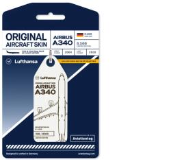 Airbus A340 Aviationtag Airbus A340 Lufthansa D-AIHE (fehér)