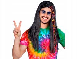 Widmann Hippie paróka copfokkal Hipster jelmez (8003558006526)