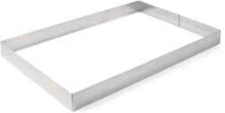 HENDI Cukrászdai sütőtál téglalap alakú 385x285x60mm rozsdamentes acél Hendi (4901673758280)