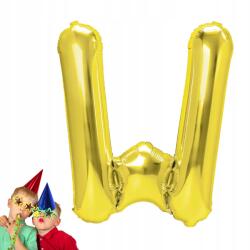  Fólia Léggömb arany betű W 40cm születésnapi party felirat készítéséhez