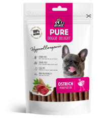  PET'S DESSERT PET'S DESSERT Pure Doggie Delight Hypoallergenic, XS-XL, Struț, punguță recompense monoproteice fără cereale câini, alergii, 80g