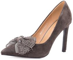 Epica Pantofi dama eleganti din piele naturala intoarsa, Epica, 36A122-A1517-YF424A, maro