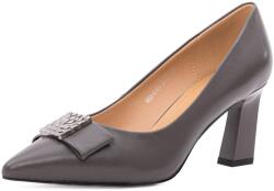 Epica Pantofi dama eleganti din piele naturala, Epica, 36A30-A1454-ZY287A, gri inchis