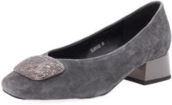 Epica Pantofi dama eleganti din piele naturala intoarsa, Epica, 1DL90002B 14-I, gri