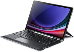 Dux Ducis DK husă cu tastatură pentru Samsung Galaxy Tab S10 Plus / S9 Plus / S9 FE Plus, neagră