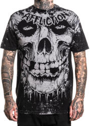 AFFLICTION tricou pentru bărbați MISFITS - SKULLY - negru - AFFLICTION - A30410-BKLV