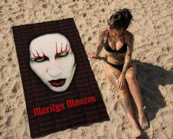 NNM prosop de plajă Marilyn Manson - Lips - 80x160 - TOMMLIPS-BE