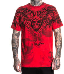 AFFLICTION tricou bărbați MISFITS - BAT - roșu - AFFLICTION - A30404-AFRD