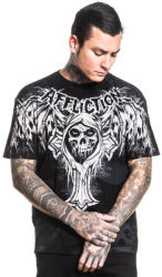 AFFLICTION tricou bărbați MISFITS - BAT - negru - AFFLICTION - A30404-BK