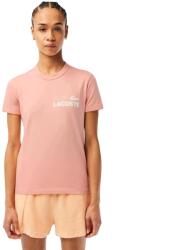 Lacoste Női póló Lacoste pamut póló klasszikus rózsaszín slim fit méret 34 (TF5606 00 ADQ)