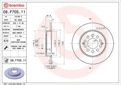 BREMBO Disc frana BREMBO 08. F705.11 (08.F705.11) - automobilus