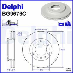 DELPHI Disc frana DELPHI BG9676C (BG9676C) - fixbox