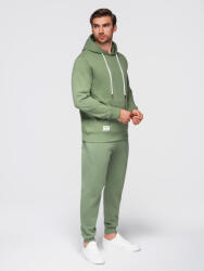 Ombre Clothing Мъжки спортен костюм памучен суитшърт + панталони джогър - зелен V3 Z121 Ombre Clothing Ombre Clothing | Zelen | МЪЖЕ | L