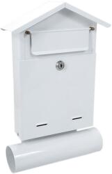 Damech Cutie postala, cu loc pentru ziar, alb, format B6, 23x7x37.5 cm, Damech (SW02TA)