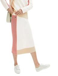 Lacoste női ceruzaszoknya kötött midi krémszínű méret 34 (JF5609-98)