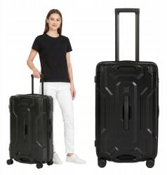 Kadva Közepes kemény utazó bőrönd Kadva Roca 76l Abs 4 Keréken Tsa zár (KDV-B6B028-BK)