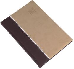 REALSYSTEM Agendă REALSYSTEM Kensington B/5 săptămânală, pagini albe, coperta maro, 2027 (5611-76)