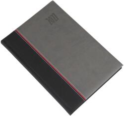 REALSYSTEM Agendă REALSYSTEM Kensington B/5 săptămânală, albă, cu pagini gri, 2027 (5611-71)