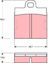 TRW set placute frana, frana disc TRW GDB103 (GDB103)