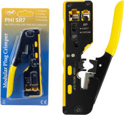 PNI Cleste de sertizat PNI SR7 pentru RJ45/RJ12, CAT5, CAT6, CAT7, CAT8 (PNI-SRRJ45)