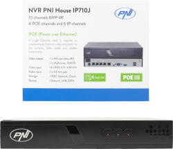 PNI NVR PNI House IP710J, 10 canale 4K 8MP, 4 canale PoE (PNI-IP710J)