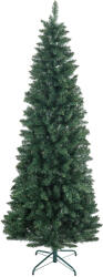 HOMCOM Brad Artificial de Crăciun cu 687 Ramuri, Brad de Crăciun Înalt și Îngust cu Bază Pliabilă, Ø75x210 cm, Verde | Aosom Romania (830-846V02GN)