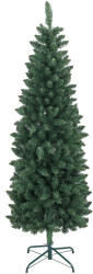 HOMCOM Brad Artificial de Crăciun cu 479 Ramuri, Brad de Crăciun Înalt și Îngust cu Bază Pliabilă, Ø65x180 cm, Verde | Aosom Romania (830-846V00GN)
