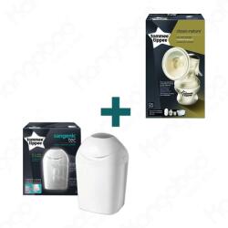 Tommee Tippee CTN Kézi mellszívó + ajándék Sangenic pelenkacsomagoló Fehér
