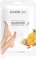 SUNEWMED+ Moisturising Foot Mask with Sweet Almond Oil and Royal Jelly hidratáló maszk lábfejre 1 pár